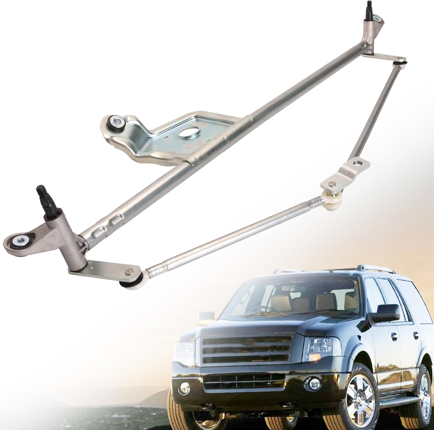 602-563 Front Windshield Wiper Linkage Compatible with Ford Expedition 2009-2014, Compatible with Lincoln Navigator 2009-2014, Windshield Wiper Linkage Replaces# ‎9L1Z17500A