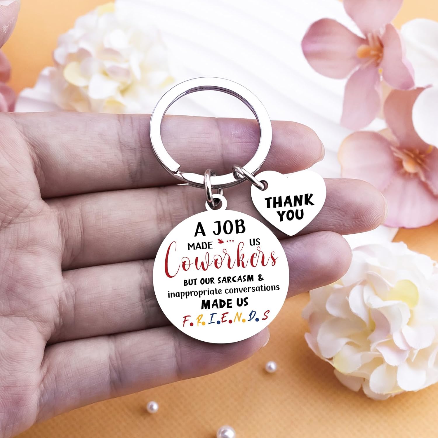 Work Besties Gifts For Women Farewell Gifts for Women Funny Office Gift For Coworkers Adult Cool Work Keychains For Coworker Funny Coworkers Keychain Christmas Gift for Coworkers - Image 6
