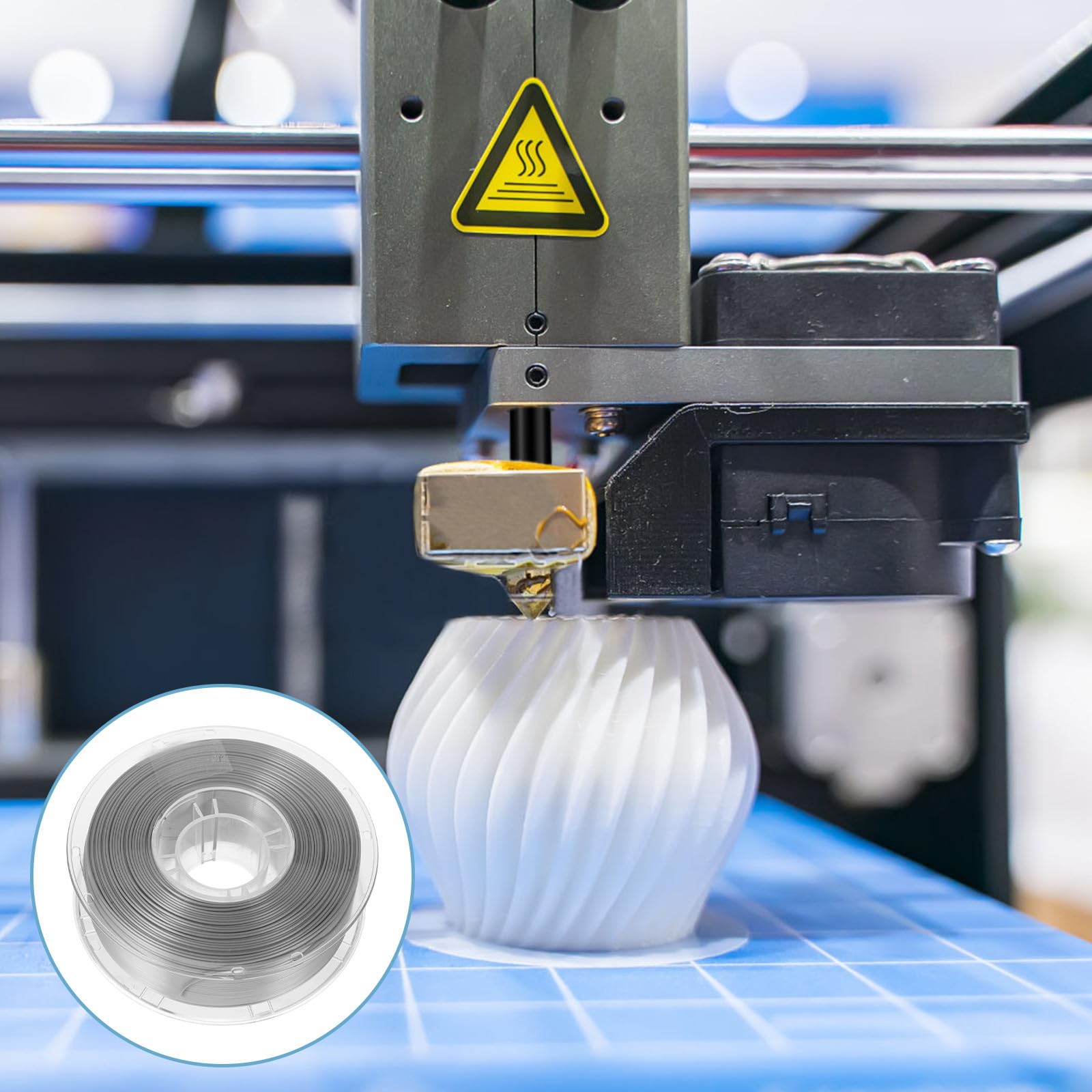 75 Pla Filament für 3d-drucker, Silber, 3d-druck