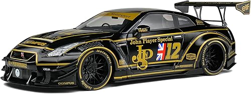 2022 GT-R (R35) RHD (conducción a la derecha) Liberty Walk Tipo 2 Kit de carrocería de 2 pulgadas #12 Black John Player Serie de competencia