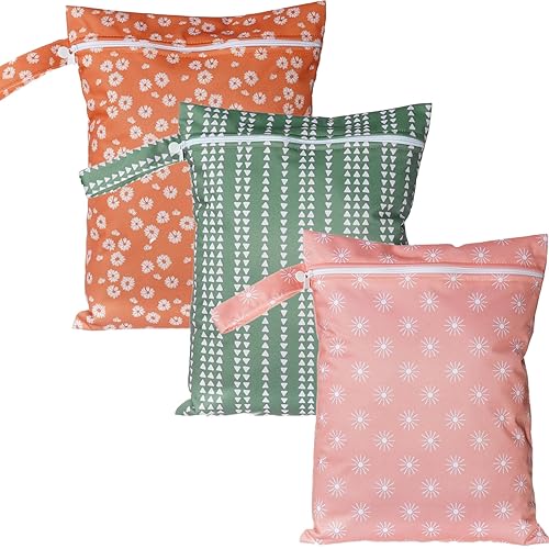 Miniatura 1 de Juego de 3 bolsas húmedas para almacenamiento, impermeables, lavables, bolsas de viaje, playa, piscina, bolsa de gimnasio para trajes de baño y ropa