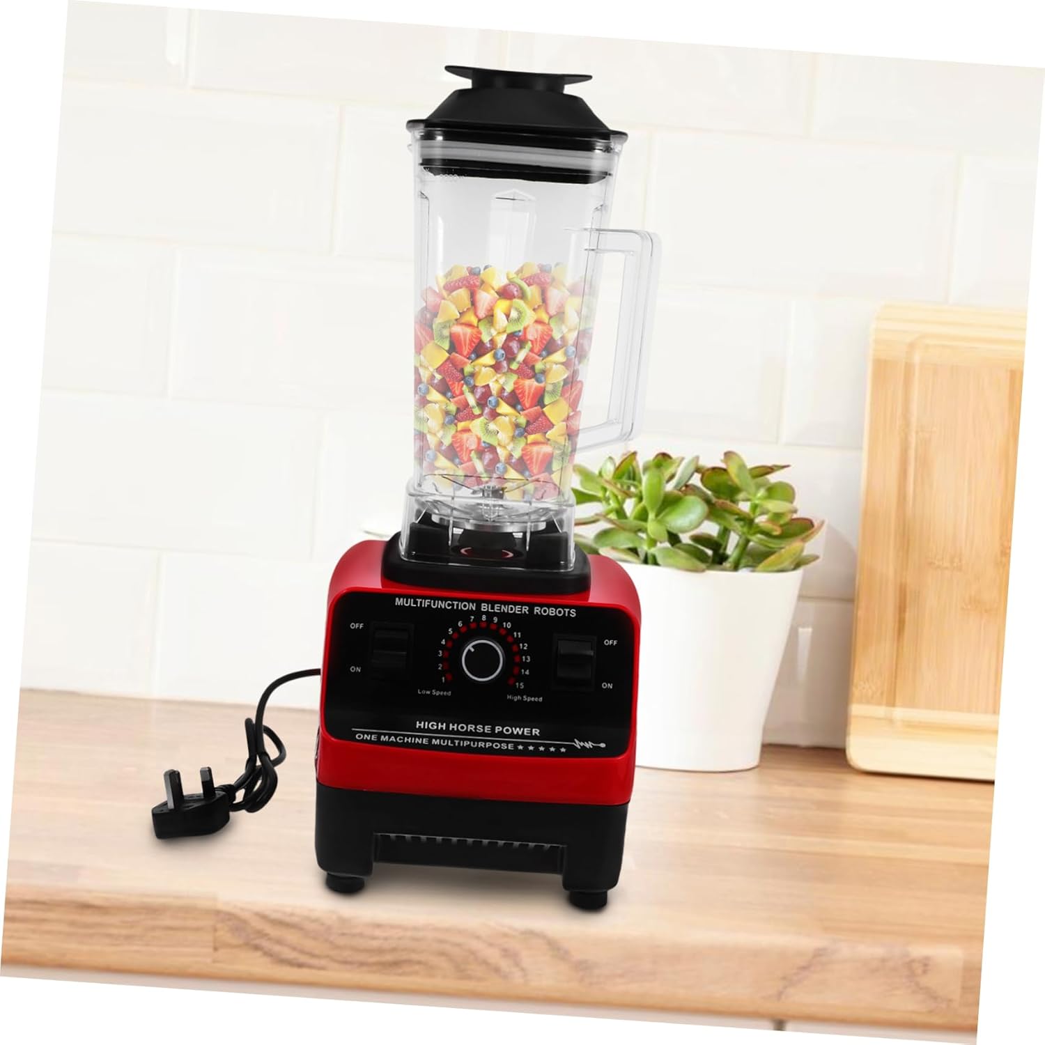 1Set Replaceable Juicer Cup with Handle and Cover Compatible with Blender Machines Plastic Design Easy to Clean for Home and Bar Use