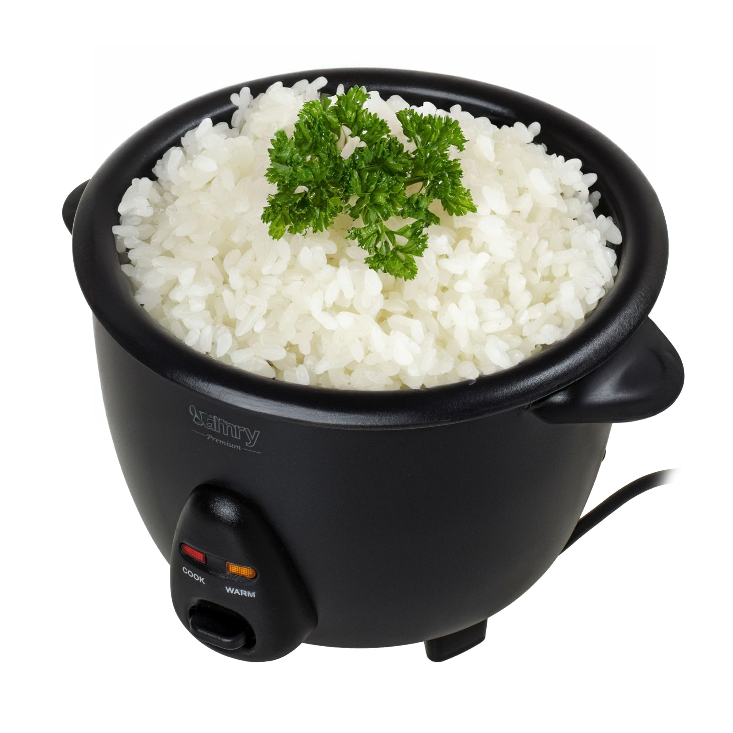 CAMRY PREMIUM Garnek do Gotowania Ryżu CR6419, 1L, 400W, Nieprzywierająca Powłoka, Podtrzymywanie Ciepła, Szklana Pokrywka, Antypoślizgowe Nóżki