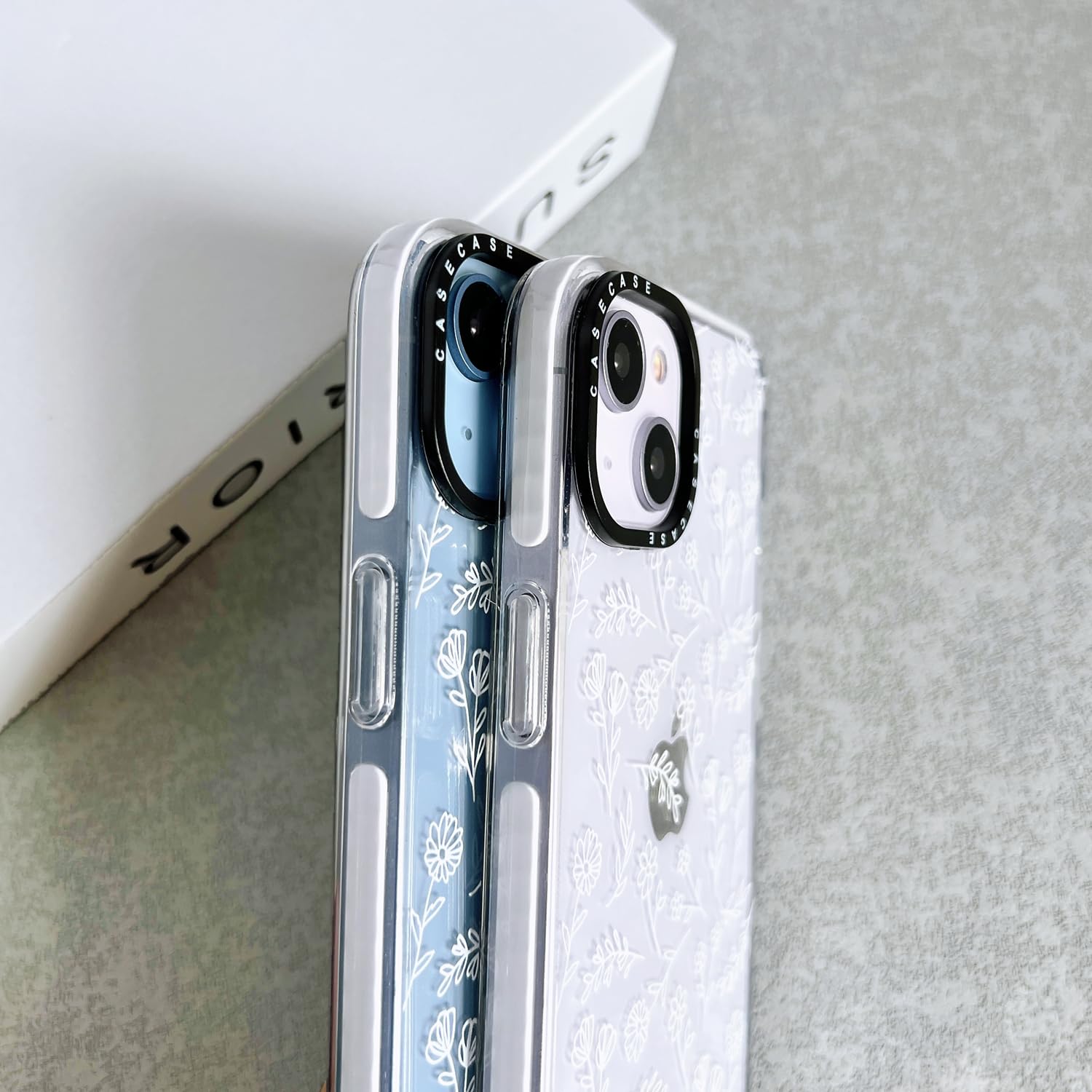 Coiwxmoi 2er Set Blumen Handyhüllen Für IPhone 12 Pro Max – Durchsichtige, Stoßfeste TPU Schutzhülle Mit ästhetischem Muster Für Mädchen & Frauen