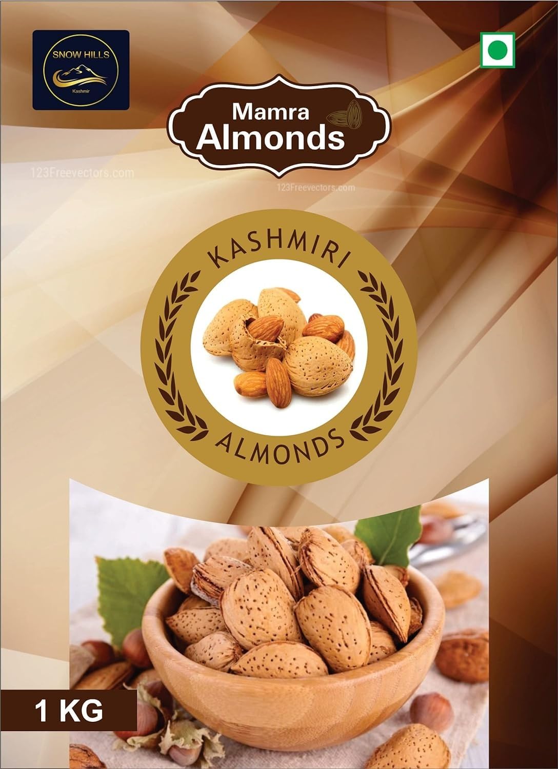 Snow Hills Kashmir Premium Kagzi Mamra Almonds/Badaam (1kg) | Soft & Easy to Break Shell 100% Pure Organically Cultivated Almonds (B0BRWJ12SS) Amazon Price History, Amazon Price Tracker