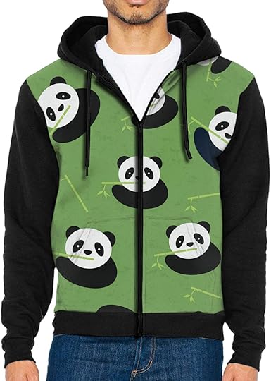 RUTO Panda Bear Pattern - Sudadera con capucha para hombre, manga larga,  con cremallera : Ropa, Zapatos y Joyería - Amazon.com