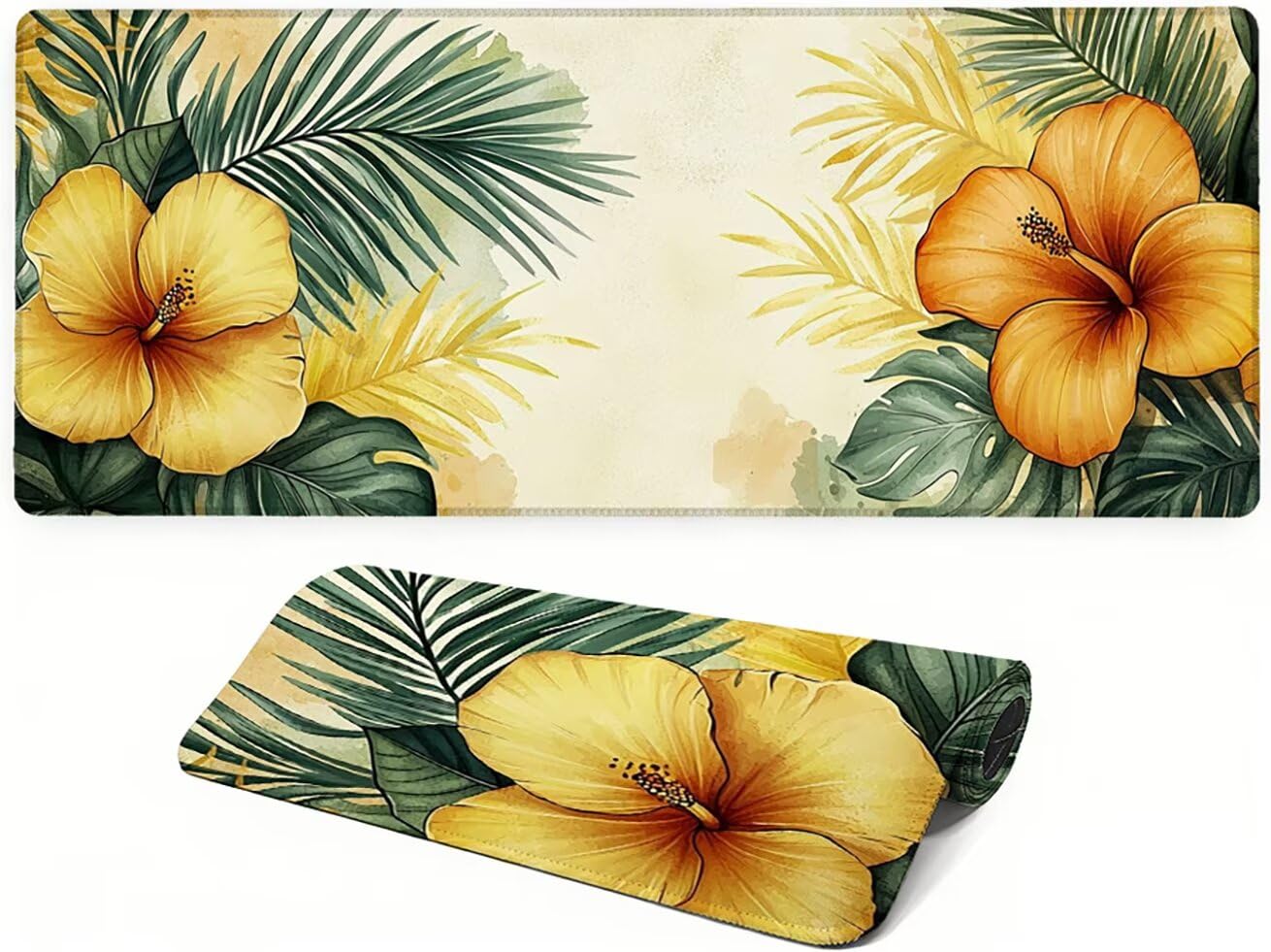 Générique Xlccaioo Fleur Gaming Tapis De Souris XXL 100x50cm XC-2417