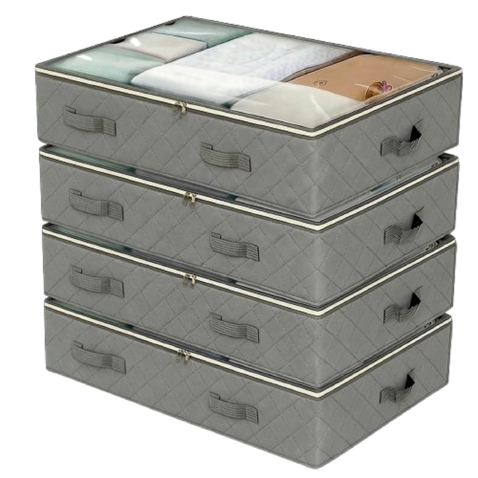 Photo 1 of SJDLGN 4 Pack 90L Under Bed Storage, Closet Organizers and Storage