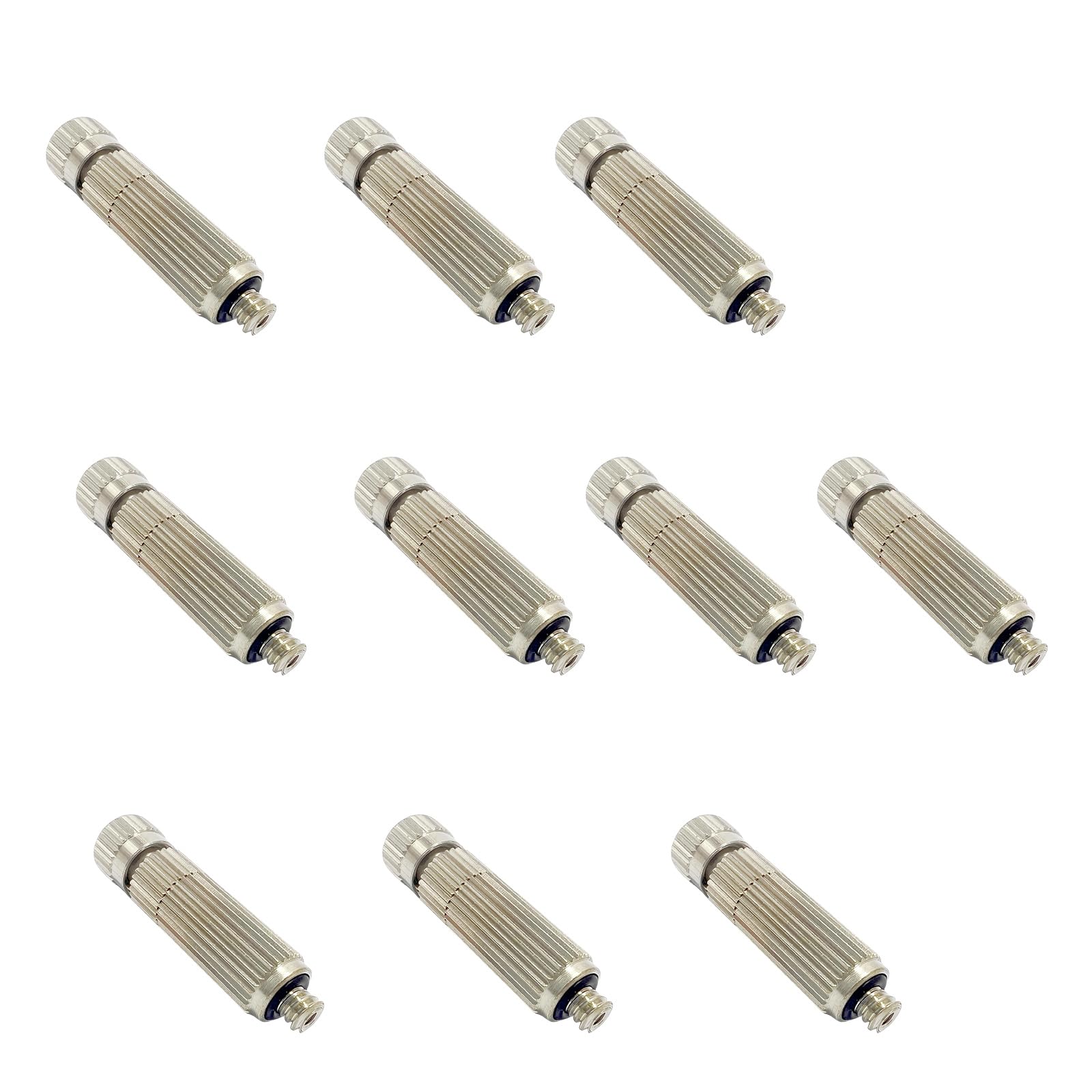 Duty Brass Misting Nozzles 0.4mm Filtered Orifice Resistant Cooling Sprays 10PCS Anti Drip Outdoor Cooling Sprayer Nozzle