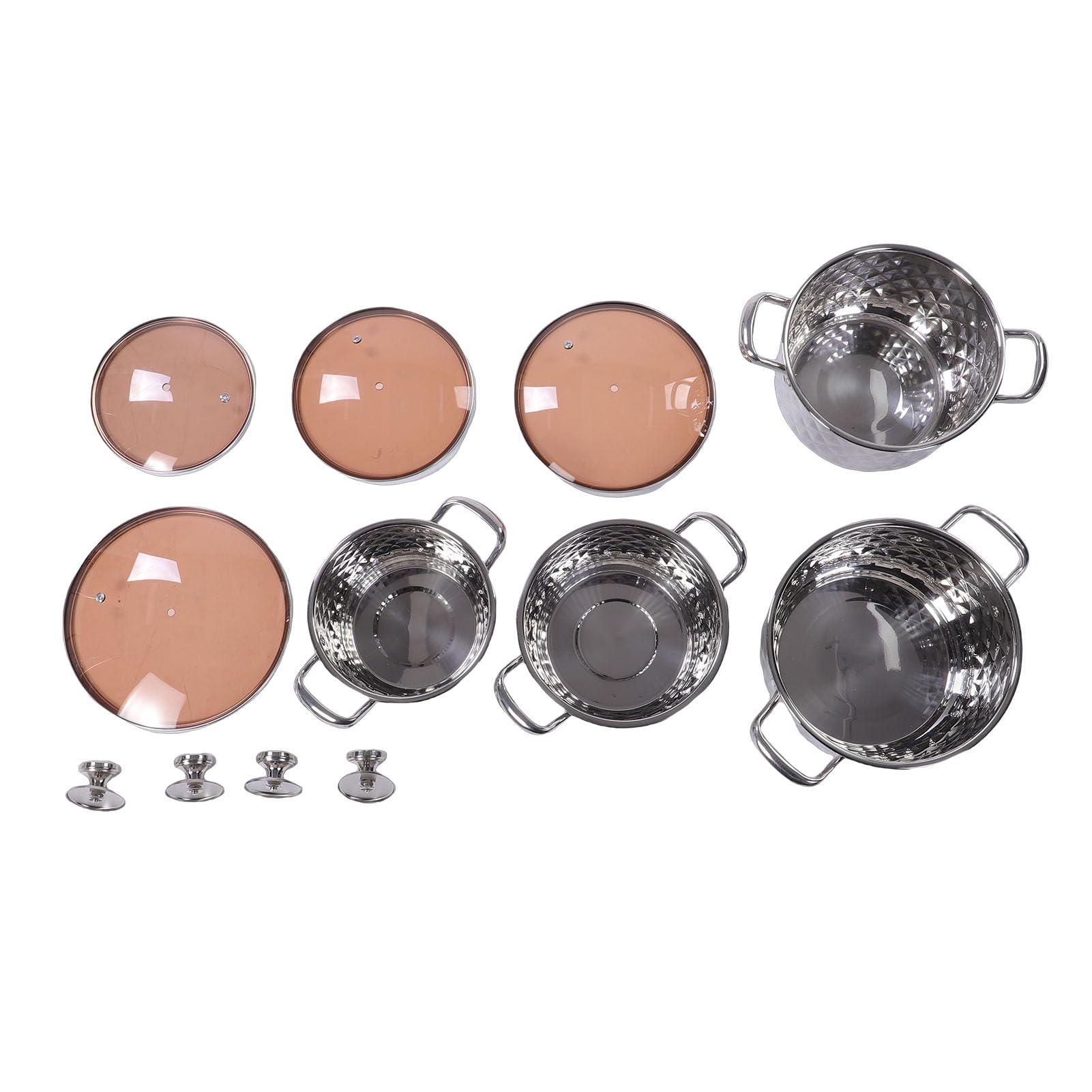 Set di Pentole Antiaderenti Pentola Multiuso con Rivestimento Antiaderente Set di Pentole per Zuppe per Pasti Abbondanti