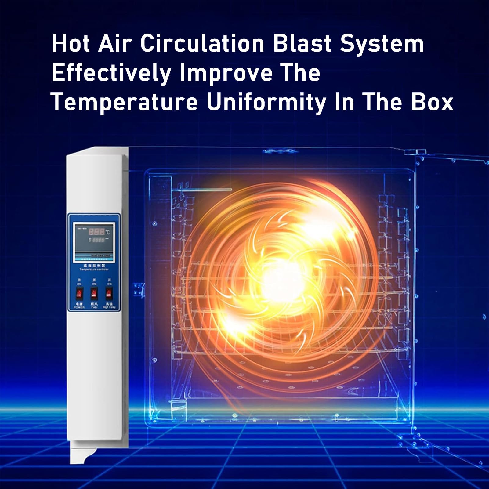 RayGenius éTuve De Laboratoire 15l, éTuve NuméRique à Convection, éTuve De Laboratoire à Air Pulsé 600w 220v/Rt+5-300°C pour Le SéChage Et Le Traitement Thermique,101-00S