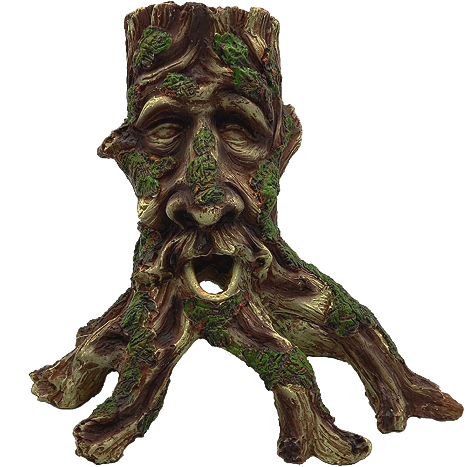 Tfwadmx Grand aquarium en bois flotté en décomposition tronc terrarium en résine creuse arbre racine bûche ornement décoration d'aquarium cachettes escalade accessoires pour barbu, dragon, serpent