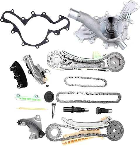 Miniatura 1 de SCITOO 9-0389S Kit de cadena de distribución del motor Sets Bomba de agua reemplaza para Ford para Mercury para Mazda Explorer Explorer Sport Trac
