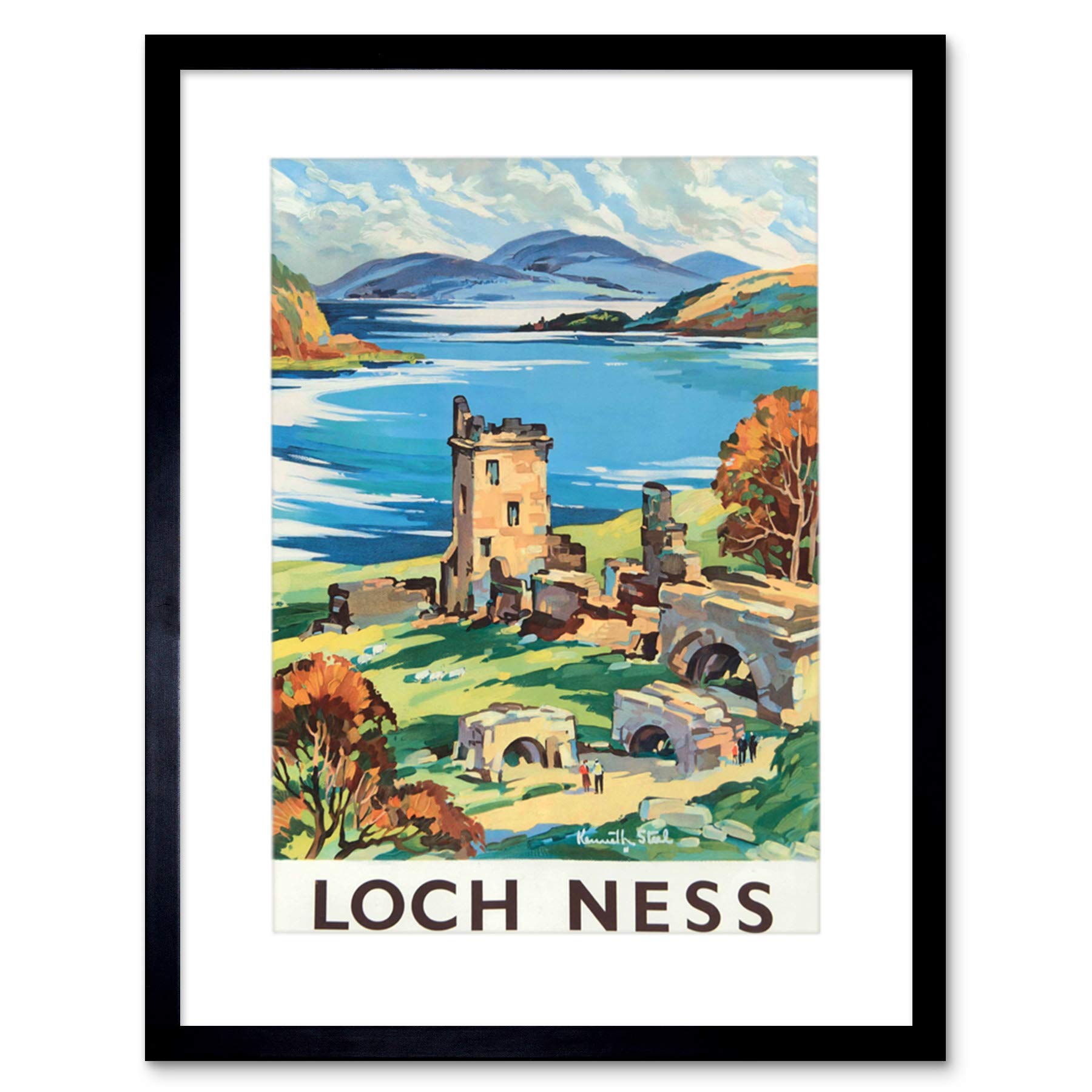 Geburtstagskarte „Reisen Inverness“ – Britische Bahnromantik | Hochwertig & Personalisierbar Von Wee Blue Coo