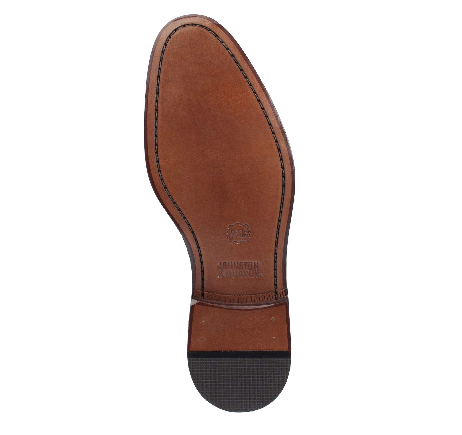 Johnston And Murphy Mens Bradford Cap Toe Burgundy Brush Off  display picture 1