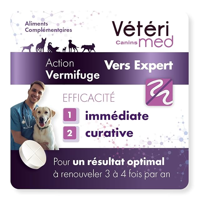 Foto 2 de 6 de DESPARASITANTE Vétérimed, para Perros, Higiene Intestinal y Bienestar General, Fabricado en Francia