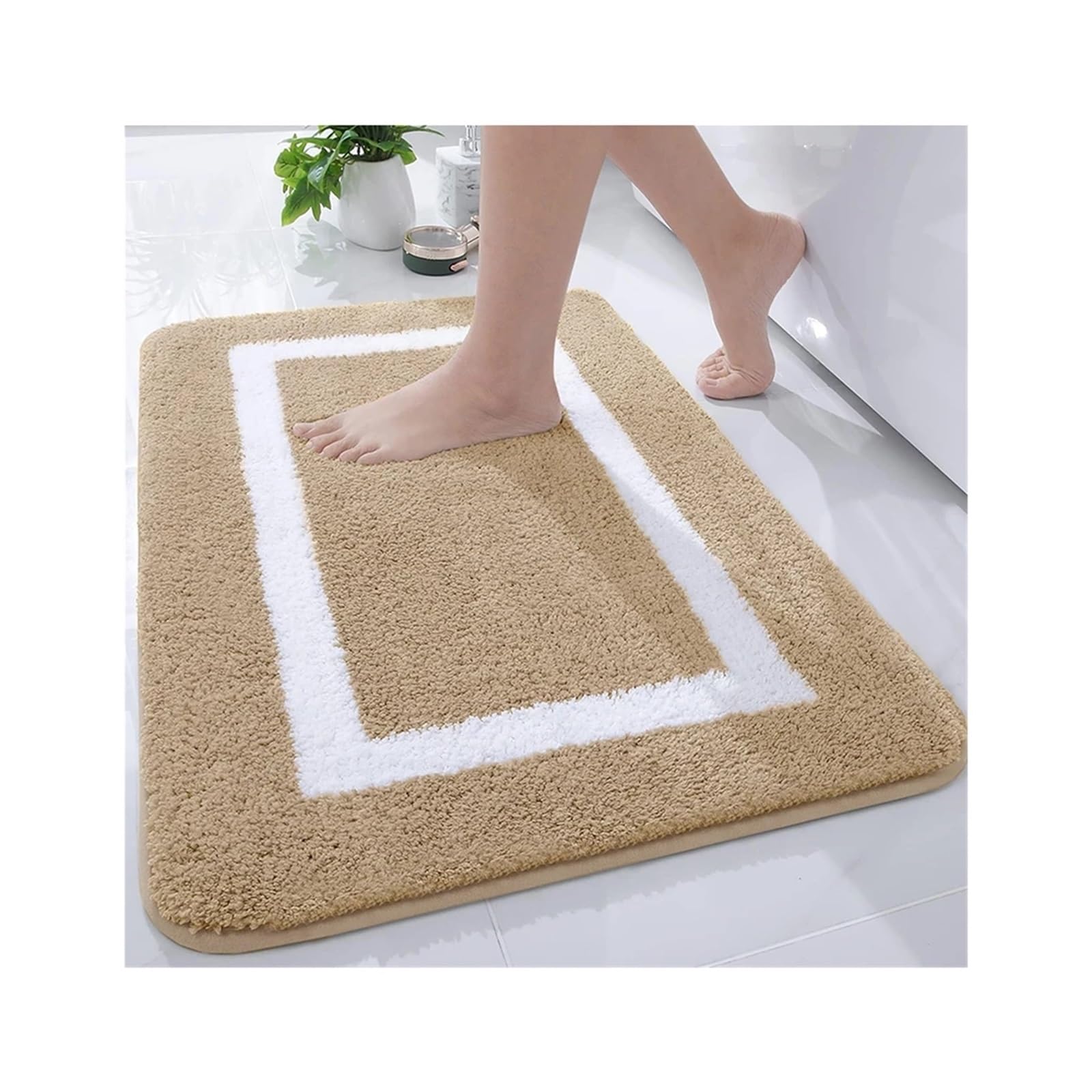 Tapis de bain antidérapant grande taille ultra absorbant