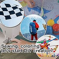 Vista 6 de 9KM DWLIFE Tela, tela de nailon Ripstop impermeable color cian oscuro 40D, 60 x 39 pulgadas, ligera, revestimiento de PU, tela hermética