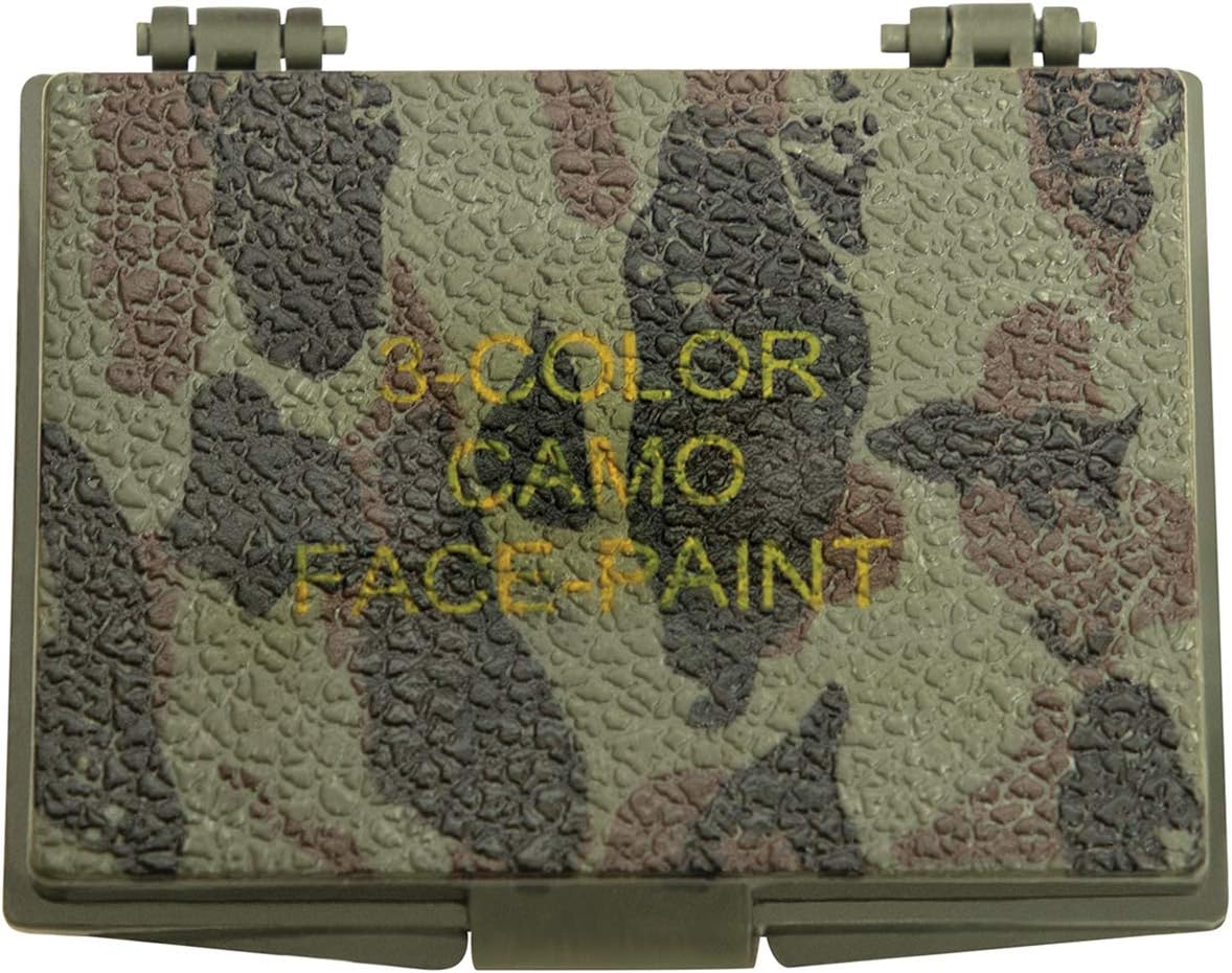 Rothco 3‑Color Camo Face Paint Compact – Camouflage Makeup for Hunting, Tactical & Outdoor Use