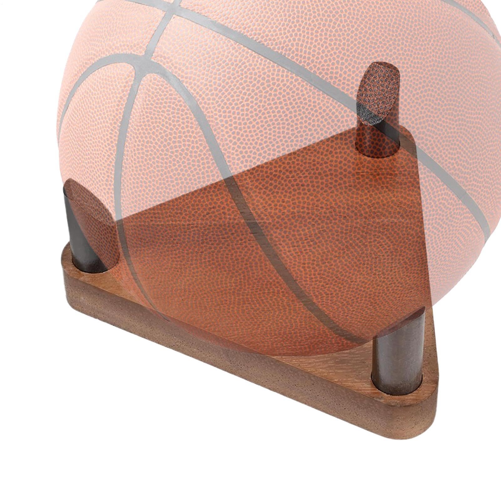 Soporte De Baloncesto De Madera Multifuncional Antideslizante Organizador Deportivo Para El Hogar