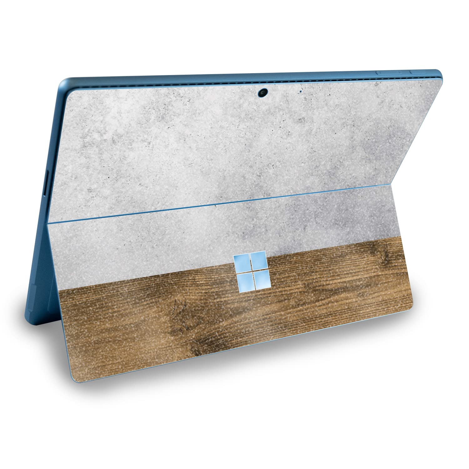 MightySkins Glossy Glitter Skin Compatible with Microsoft Surface Pro 9 (2022) - Concrete Wood | Protective, Durable High-Gloss Glitter Finish | Easy to Apply & Change Styles | Made in The USA