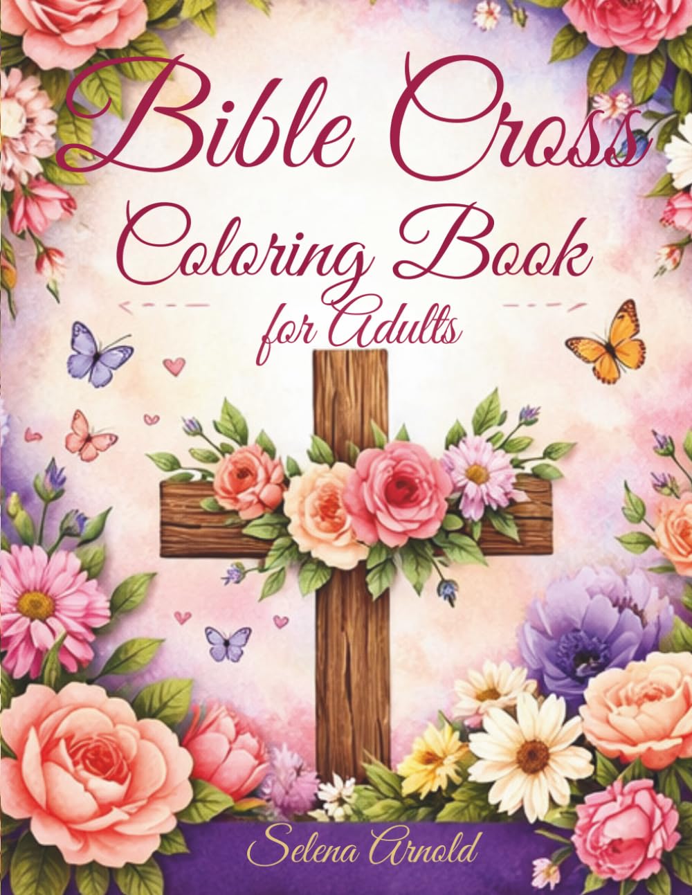 Bible cross coloring book for kids & adults