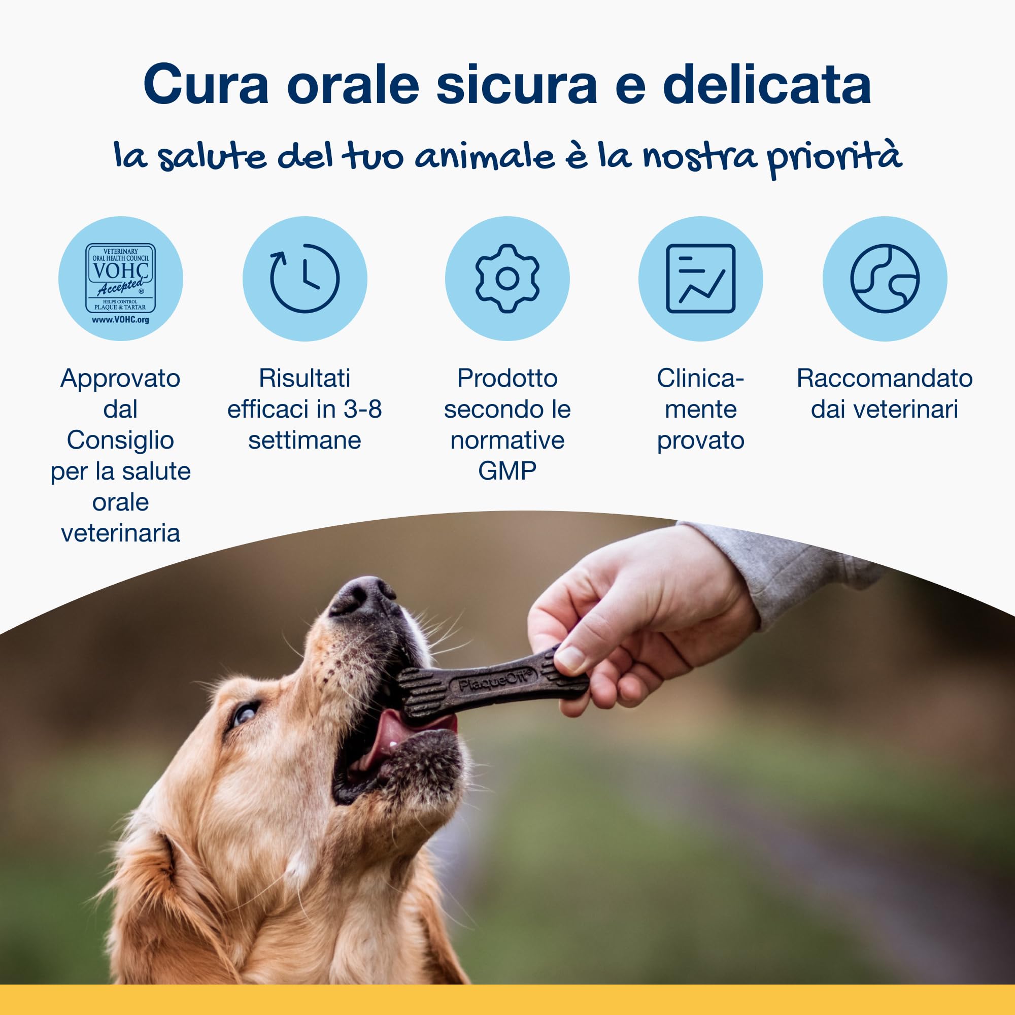 ProDen PlaqueOff 20 Mini Ossa Dentali per Cani Piccoli e Toy | Rimuove Placca e Tartaro, Alito Fresco, Salute Orale