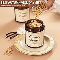 Vista 17 de Fall Candles, Apple Pie Scented Candle for Home- Fall Scented Candles Gift Set for Women & Men, Autumn Aromatherapy Candle for Holiday