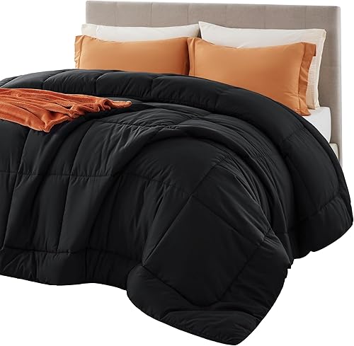 Miniatura 36 de Bedsure Relleno de edredón – Edredones acolchados tamaño King, edredón para todas las estaciones, ropa de cama alternativa de plumón suave, con 8