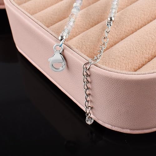 Miniatura 30 de InfinityGemsArt Natural Gemstone Dainty Choker Necklace For Her Birthstone Jewelry Chakra Healing Energy Crystals 925 Sterling Silver 18 inch Chain