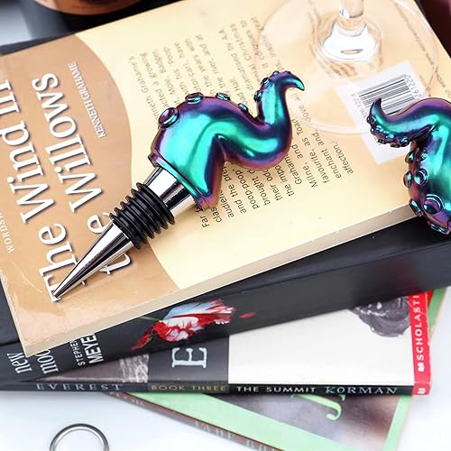 Miniatura 6 de JINGBIN Moldes de resina para tentáculos de pulpo, 2 moldes de tapón de botella para resina con 5 moldes de acero inoxidable para proteger el vino,