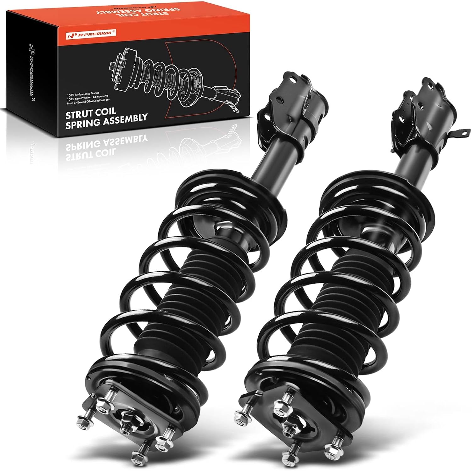 A-Premium Front Strut Assembly Compatible with Mazda CX-9 2007 2008 2009 2010-2x Replacement Suspension Complete Strut Shock Absorber with Coil Spring