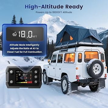 8KW Diesel Heater, 6L Toolbox 2S Plus Portable Diesel Air Heater All in One 110/12/24V with App Control, Automatic Start and Stop, Altitude Mode Functions for RV Garage Camper Fishing