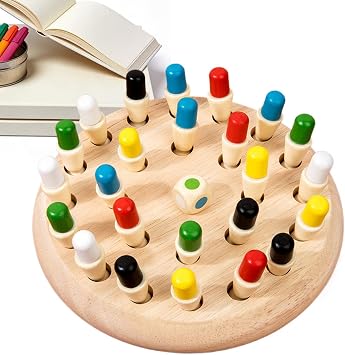 Wooden Memory Chess Matching Game Board Game Educational Toys Wooden Toy