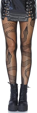 Leg Avenue Women's Plus Size Fishnets, Stretchy Net Patterned Tights for Women with Designs