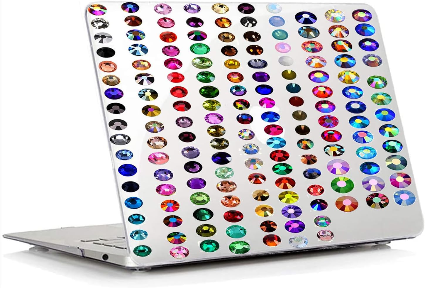 Bling Rhinestone Case for MacBook Air 15 inch (2023-2026) Release,M5 A3448/M4 A3241/M3 A3114/M2 A2941 Chip,High Quality Hand Glued Diamond Case Fashion Luxury Shiny Crystal Hard Shell