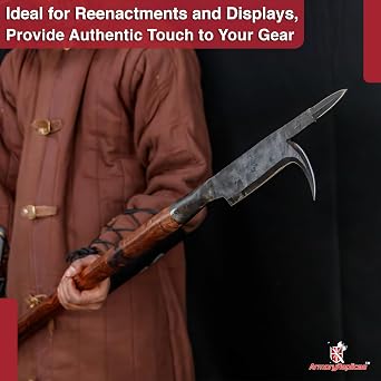 Armory ReplicasTM Hand-Forged Medieval Polearm Head Collection Guisarme, Corseque, Voulge & Trident