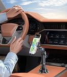 Coolpow Support de la tasse de voiture de téléphone pour voiture Ultra Stable & Ne jamais secouer le support de téléphone cellulaire Car Cupholder Support Cellulaire Auto Car Support pour iPhone 17 16 15 Galaxy S25 Tous les 4-7'' Téléphone