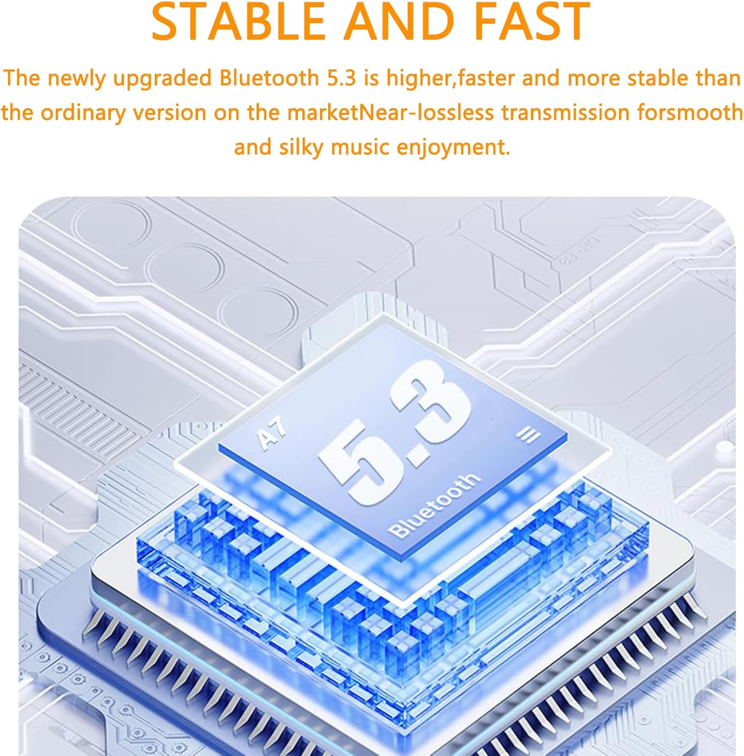 سماعات اذن لاسلكية بلوتوث 5.3 بخاصية الغاء الضوضاء اي ان سي من... - view 6