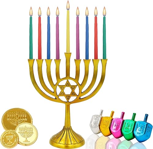 Miniatura 3 de The Dreidel Company Velas de Janucá de Jerusalén, paquete de 2 velas de menorá, velas de Janucá 44 para las 8 noches de Janucá