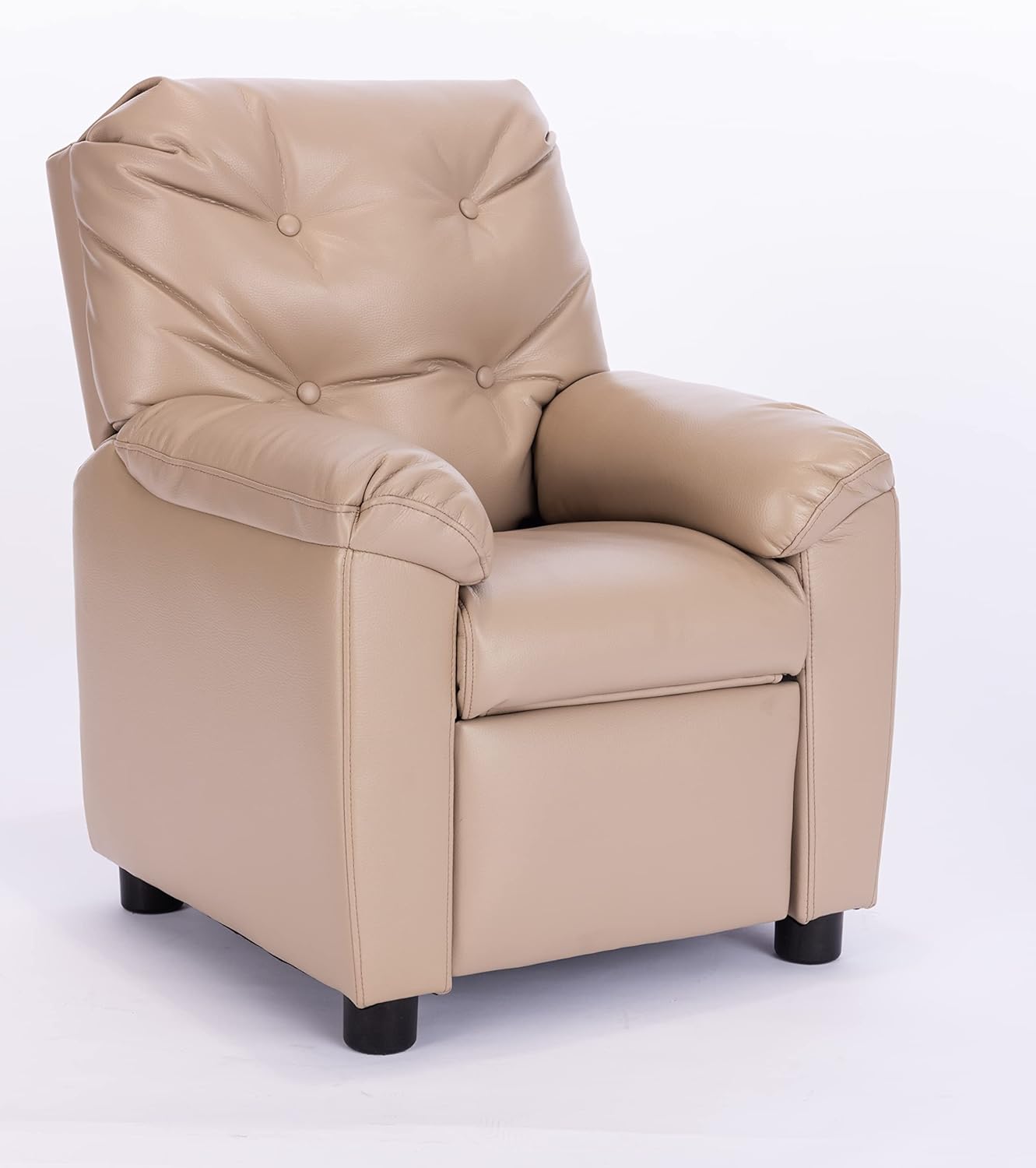 QMax Tufted Back Sofa Chair with Pillow Top Armrest and