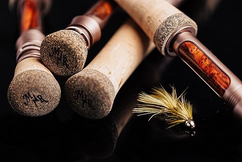 Miniatura 4 de Moonshine Rod Co. Caña de pescar con mosca con funda de transporte y sección de punta de caña extra, acción lenta-media rápida, 2-12 wt