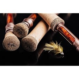 Moonshine Rod Company Fly Fishing Rod with Carrying Case and Extra Rod Tip Section Medium Action, The Drifter II, 5wt 10\'