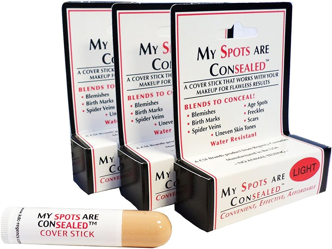 My Spots are Concealed LIGHT 3 Pack / Best concealer for face, body and back acne