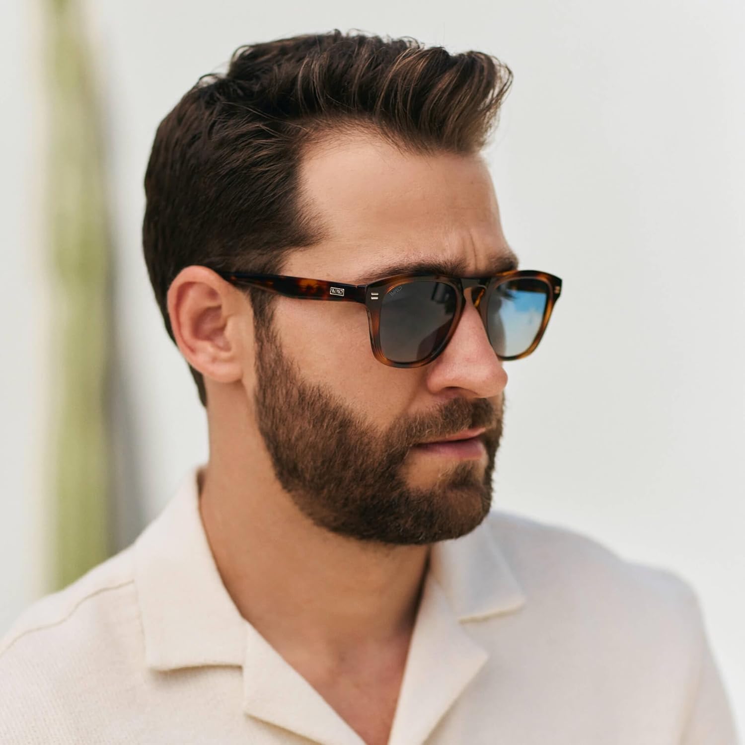 WearMe Pro - Polarized Retro Large Rectangular Mens Sunglasses - Image 3