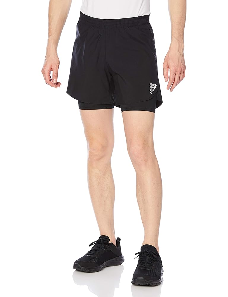 Amazon | [アディダス] ランニング ハーフパンツ Fast 2-in-1