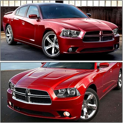 Miniatura 8 de DNA MOTORING HL-OH-CHA11-BK-AM - Faros delanteros de esquina color ámbar compatibles con Dodge Charger 11-14