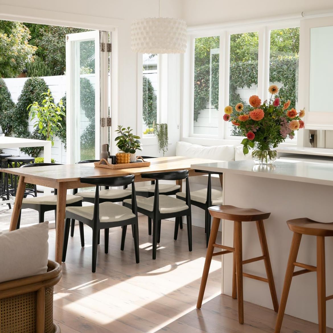 Set Modern Farmhouse Dining Chairs Modern Wingback Dining Chair