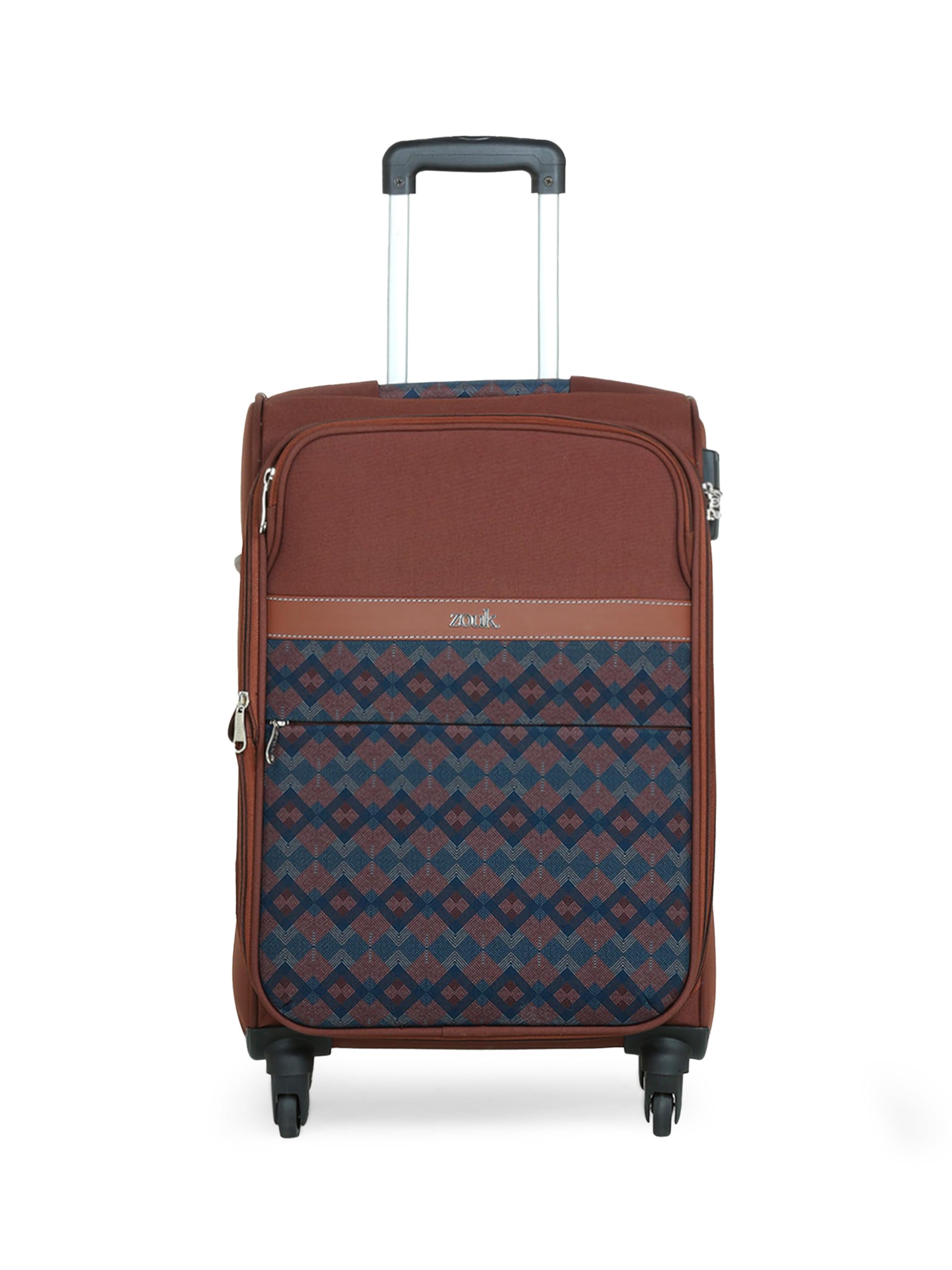 Avasa Periyar Waves Polyester Soft 4 Spinner Wheel 360° Rotating Cabin 50 cm Multicolor Trolley, Luggage, Suitcase Bags for Travel for Men and Women