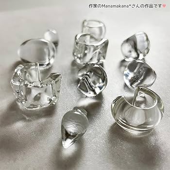 レジンアクセサリー　NO.366 Amazon.co.jp: GreenOcean シリコン型 J型 C型 雫型 ピアス